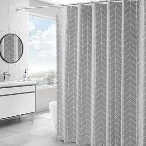 [셀러에이드]체크 방수커튼 헤링본 소 욕실커튼 커튼 샤워