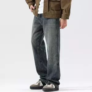 남성청바지 가을 신상 와이드 패션 드롭 하이 스트리트 부츠컷 데님 팬츠 심쿵해외구매