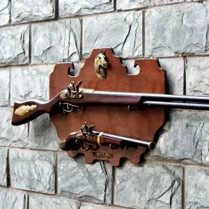 리볼버 벽장식 총 레트로 유럽 빈 거치대 복고풍 벽걸이