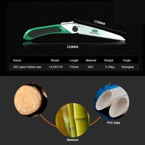 정원 톱 Pruner Secat 가지 치기 SK5 원예 Serra 캠핑 접이식   DIY 목공 수공구
