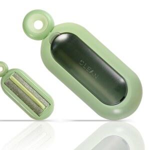 옷에 유용한 보푸라기 롤러, 고양이 강아지 털을 위한 매직 셀프 클리닝 애완동물 털 제거기, 커튼, 카펫, 침구, 소파, 녹색을 휴대용 세탁 가능한 제거 도구 브러시