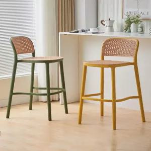 라탄 바의자 야외 높은 카페 팔걸이 바텐 가든 스툴