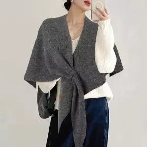 세비안 빅 삼각숄 머플러 SD-1004541 방한 겨울 스트라이프 줄무늬