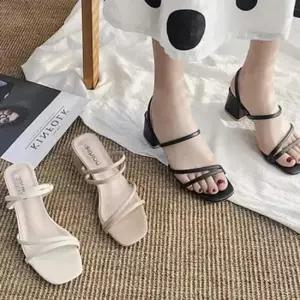 [라일리] Rly 여성 샌들 샌들 사각코 슬리퍼 여름 슈즈 블록힐