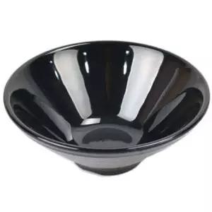 라면그릇 멜라민 그릇 면기 대접 라면 우동기 검정 20cm 냉면그릇