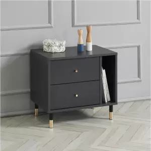 파로마 네오 유럽풍 골드캐슬 2단 오픈 협탁 NES135