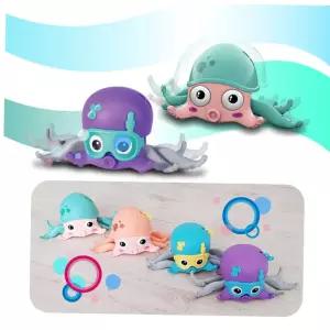 아이디어 문어 움직이는 웨이브 바닥 욕조 장난감