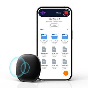 YKLG 음성 활성화 녹음기, 128GB 미니 음성 녹음기, 소음 감소 기능, 학생/ /회의/여행/비즈니스/학습/교육/인터뷰/다이어리용 휴대용 디지털 음성 녹음기