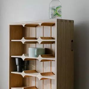 장식장 홈카페 진열대 그릇장 엔틱 진열장 수납장 선반 라탄 카페 머그컵 부엌