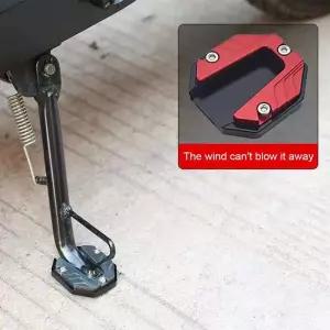 알루미늄 합금 오토바이 킥스탠드 익스텐더 풋 사이드 확장 패드 지지판 모터바이크 액세서리