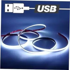 RGBLED바 USB전원 슬림 면발광 무드등 LED바 화이트 200cm