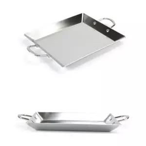 볶음판 인덕션 겸용 3중 스텐 사각팬 전골팬 철판볶음팬 6호