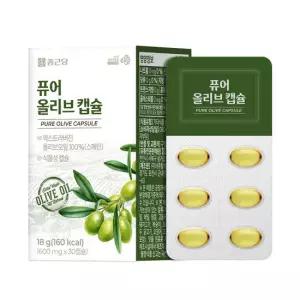 종근당 퓨어 올리브 오일 캡슐 엑스트라 버진 600mg 30캡슐, 1개