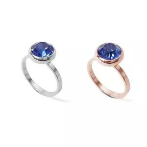 R016 8mm 사파이어 오스트리아 크리스탈 프리반지