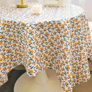빈티지감성 식탁보 테이블커버 (오렌지) DP61480