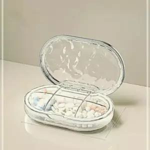 방수 보관 알약케이스 6칸 약통 함 휴대용 투명 03WF7FD094