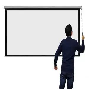 대형 빔프로젝터 인치 스크린 휴대용 전동 프로젝터