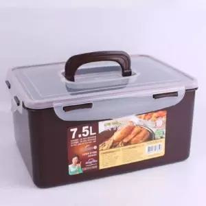 쿨맥시 직사각 밀폐용기 61호(초코)7.5L