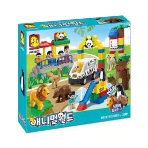 OXFORD 피규어6+동물5+스티커 동물나라 블럭 학습교재 수업교구 어린이 선물