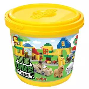 OXFORD 피규어2+동물4+따라하기+스티커 동물 장난감 블록 학습교재 수업교구 어린이 선물