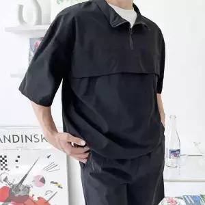 [RIZPICK]남자 여름 캐주얼 데일리 아노락 반팔 반바지 세트 남성반바지세트