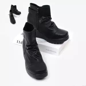 여성 키높이 통굽 부츠 편한 지퍼 겨울철 신발 슈즈