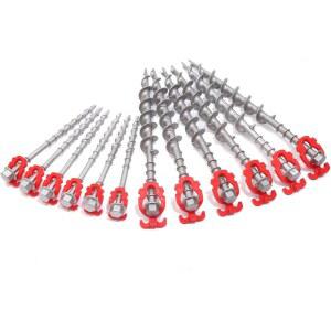 GarfatolRv 12개 알루미늄 접지 앵커, 비러스트 캐스트 텐트 말뚝, 헤비 듀티 금속 텐트, 캐노피, 헛간, 자동차 항구, 스윙 세트 야외에 이상적입니다