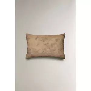 ZARA 자라 플로랄 쿠션 커버 - 핑크 123297