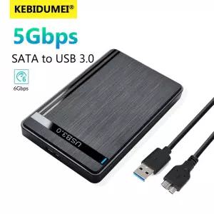 2.5 HDD 인클로저 SATA to USB 3.0 노트북 PC용 외장형 모바일 하드 드라이브 케이스 5Gbps 속도 SSD 보관