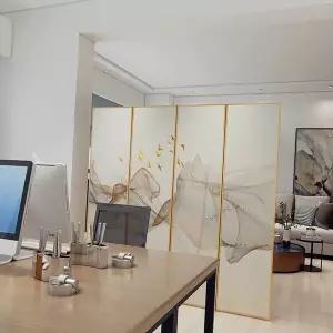 [셀러에이드]4단 파티션 접이식파티션4단 이동식칸막이 가구