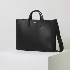 [헤지스](대구신세계)[HAZZYS ACC] [KEVIN] 블랙 단색 가죽 서류가방 HJBA6F855BK