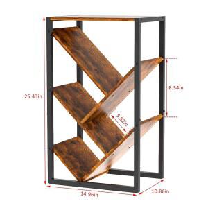 작은 책장 나무 거실을 위한 정리함 하드커버 패드가 공간을 5단 테이블 특허 출원 사이드 책장 보관 있는 EVA 침실