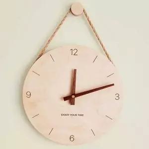 [셀러에이드]벽시계 무타공시계 나무벽시계 인테리어시계 거실시계