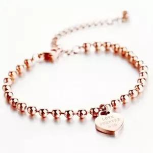 [라일리쥬얼리] Rly 무변색 써지컬팔찌 하트펜던트 PM1000-14