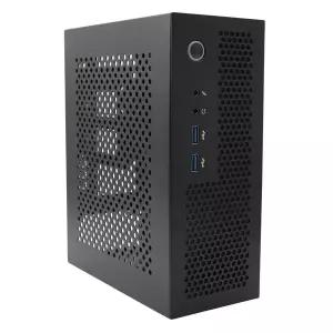 HTPC 컴퓨터 케이스 미니 ITX 게임용 PC 섀시 데스크탑 섀시 USB3.0 컴퓨터 케이스 가정용 검정색과 은색