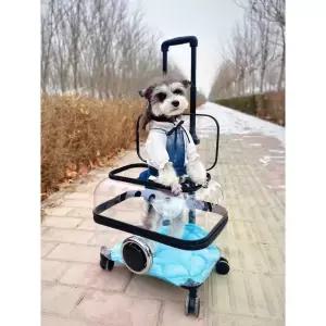 이동형 강아지이동장 바퀴달린 캡슐 상품 케이지 외출용 k35 투명이동장113160