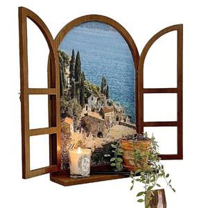 창문 인테리어 소품 배경벽면부터 침실 입체 점포 카페장식 창문틀 거울 풍경가창문