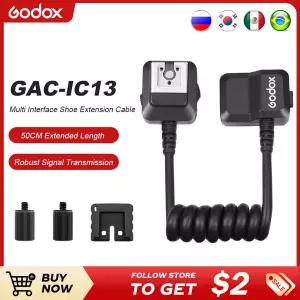 Godox GAC-IC13 /IC4 소니 MI 핫슈 마이크용 오디오 어댑터 연장 케이블 ECM XLR-k3m 어댑터 디지털 아날로