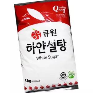 삼양 백설탕 3kg 대용량 설탕 요리재료 업소용