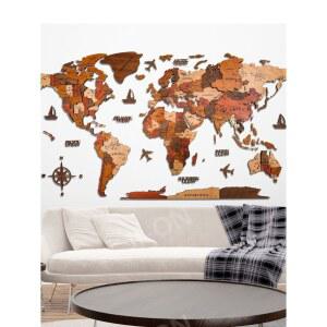 벽장식 사무실 인테리어 회의실 원목 세계지도 나무 대형 배경
