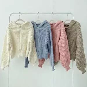 여성 루즈핏 크롭 후드 집업 가디건 간절기 아우터 (KYR-WFFYSND)