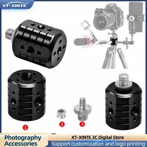 범용 삼각대 나사 구멍 변환 베이스 확장 팬-틸트 다중 구멍 변환 1/4 3/8 Arri 나사 어댑터 사진