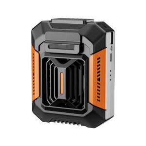 야외 전신 냉각 신기 허리띠 신기손전등 보조 아웃도어 충전 그레이 초대용량 걸이 선풍기