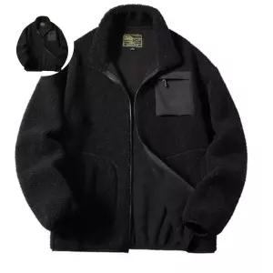 여자양털후리스자켓 뽀글이집업(블랙)