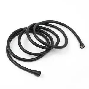 HWA 줄꼬임방지 PVC 샤워기 호스 2M 블랙