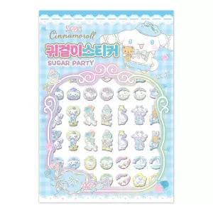 [크래프트빌]산리오 캐릭터즈 시나모롤 슈가 파티 귀걸이 스티커