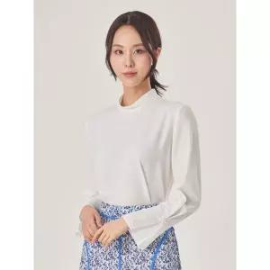 꼼빠니아모크넥 진주 블라우스_CACU4WRB100