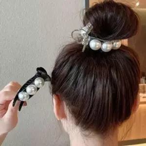 머리집게핀 여성 패션 헤어 올림머리핀 똥머리 진주 헤어집게핀