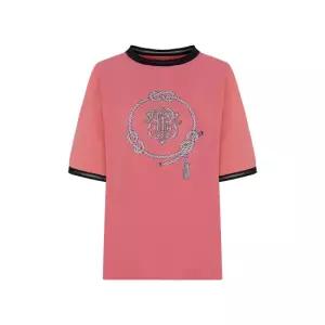 [롯데백화점]크로커다일레이디 아트윅 우븐 배색 티셔츠 CLEMTS115