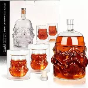 위스키 디캔터 세트 투명 크리에이티브 보틀 남성용 스카치 버번 크리스마스 발렌타인데이 선물 아빠 남편